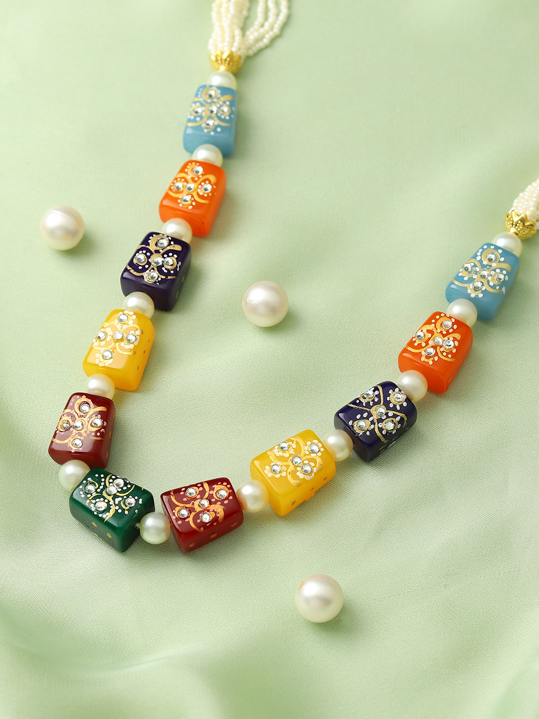 Runjhun multicolor necklace set