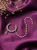 Runjhun elegant big stone nosering