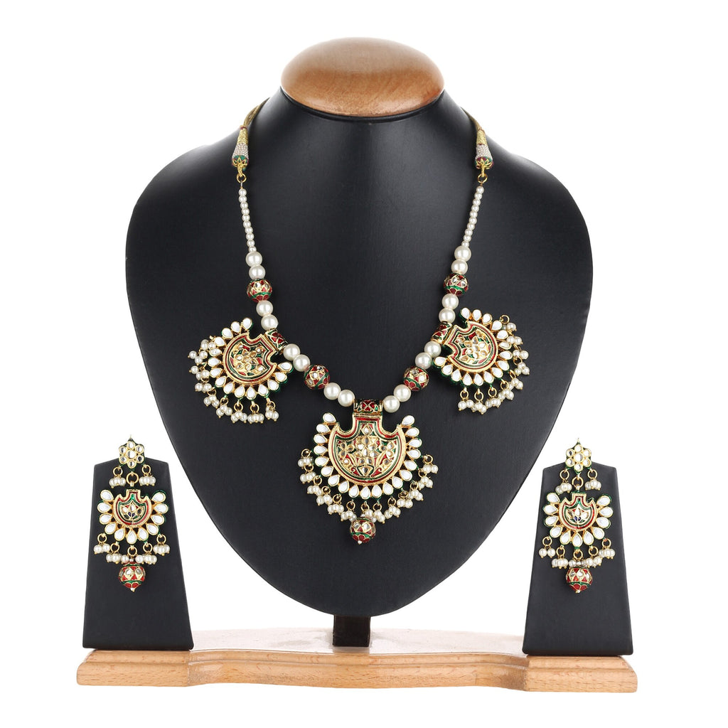 Runjhun kundan necklace set