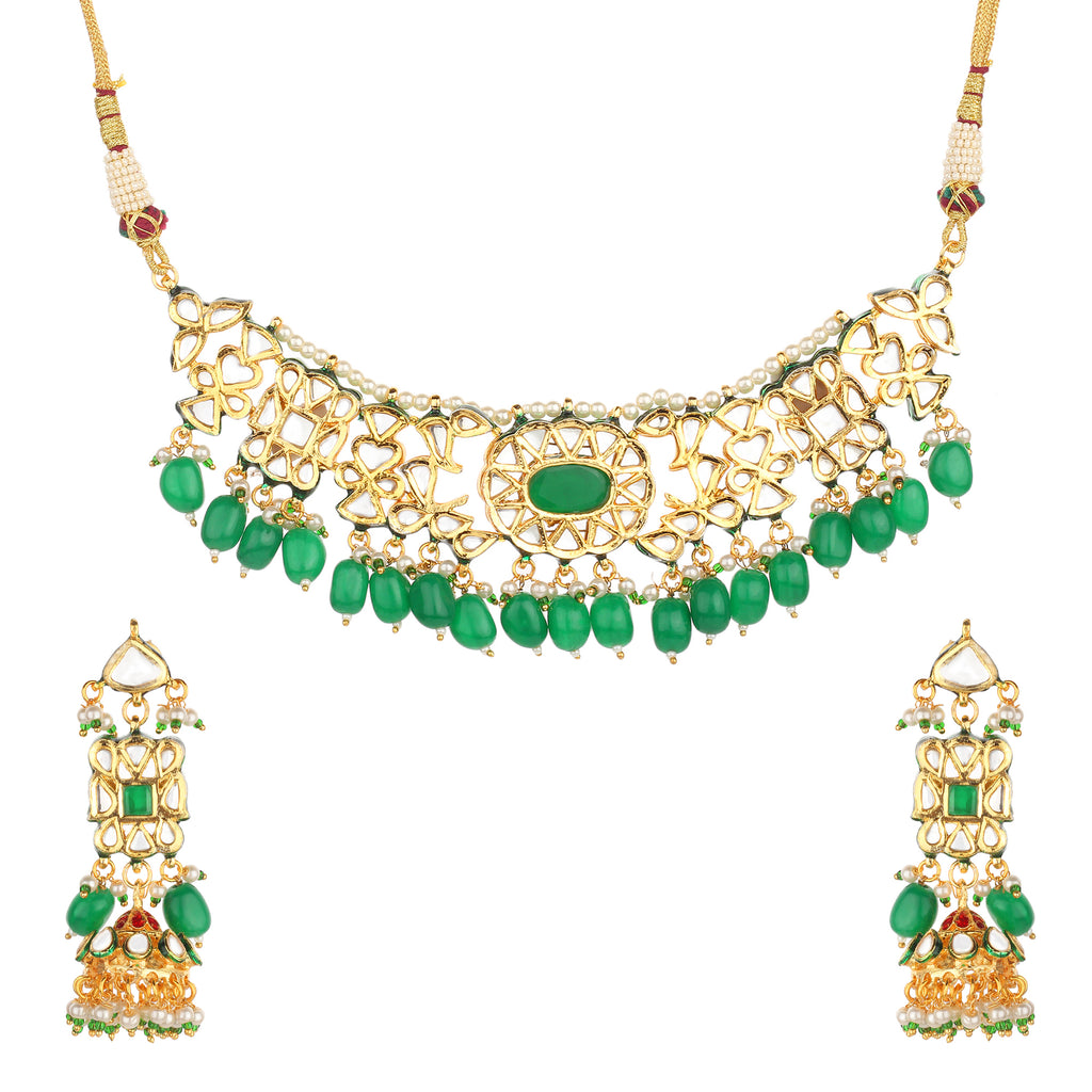 Runjhun kundan necklace set