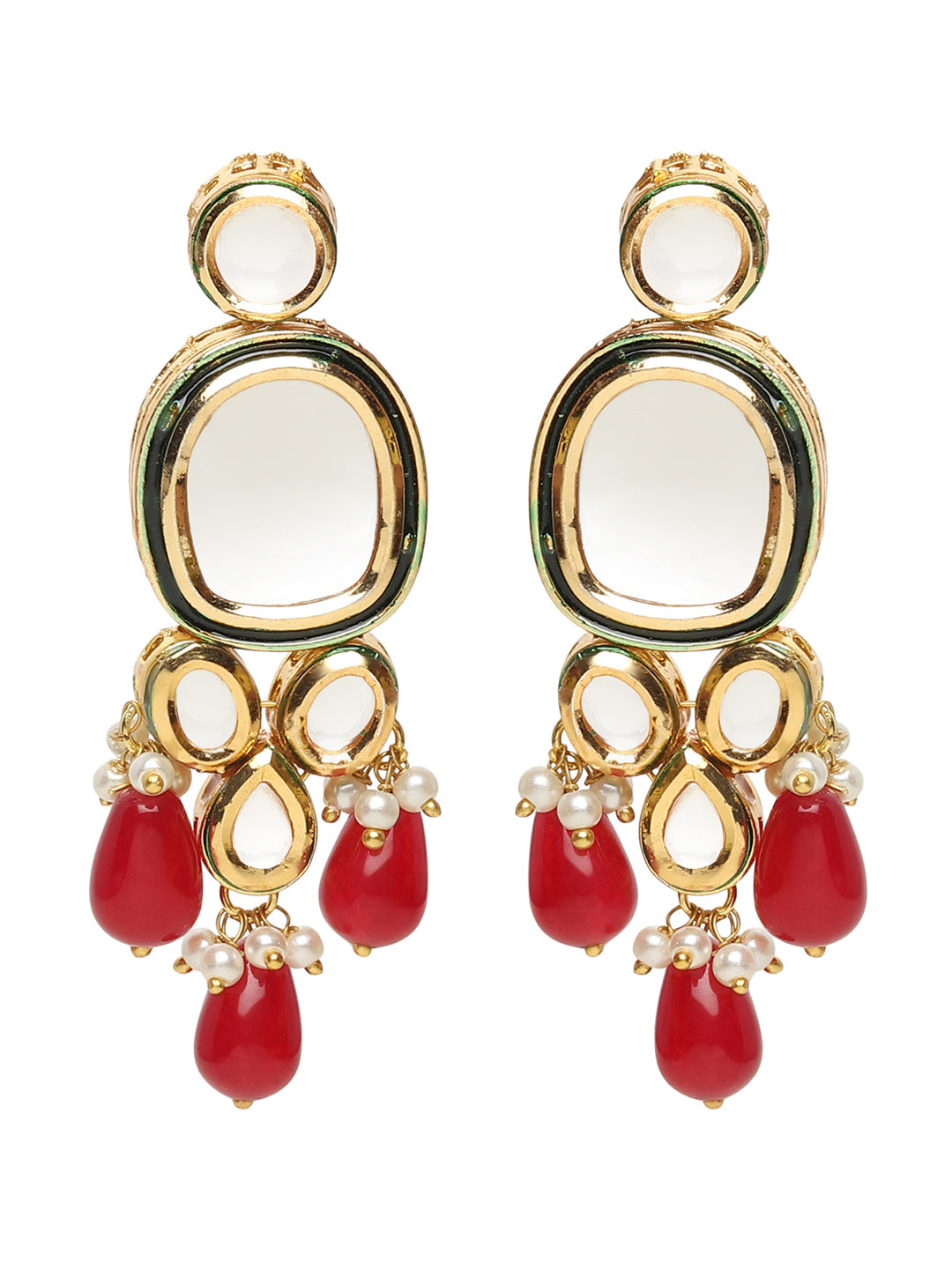 Runjhun kundan and onex beads choker set