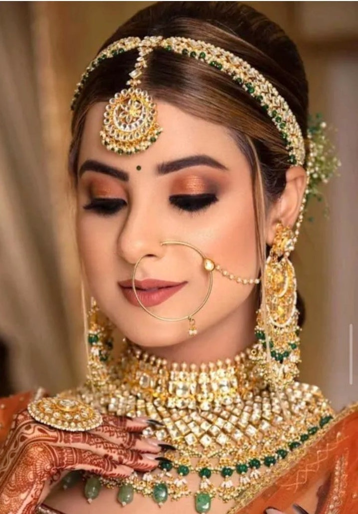 Runjhun bridal wedding nose ring